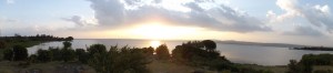 View over Lake Victoria from Duma Hill, Kisumu, Kenya